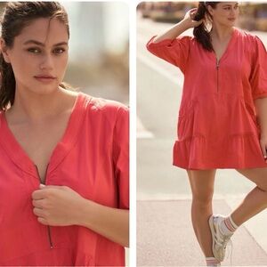 Daily Practice By Anthropologie Relaxed Tiered Mini Dress